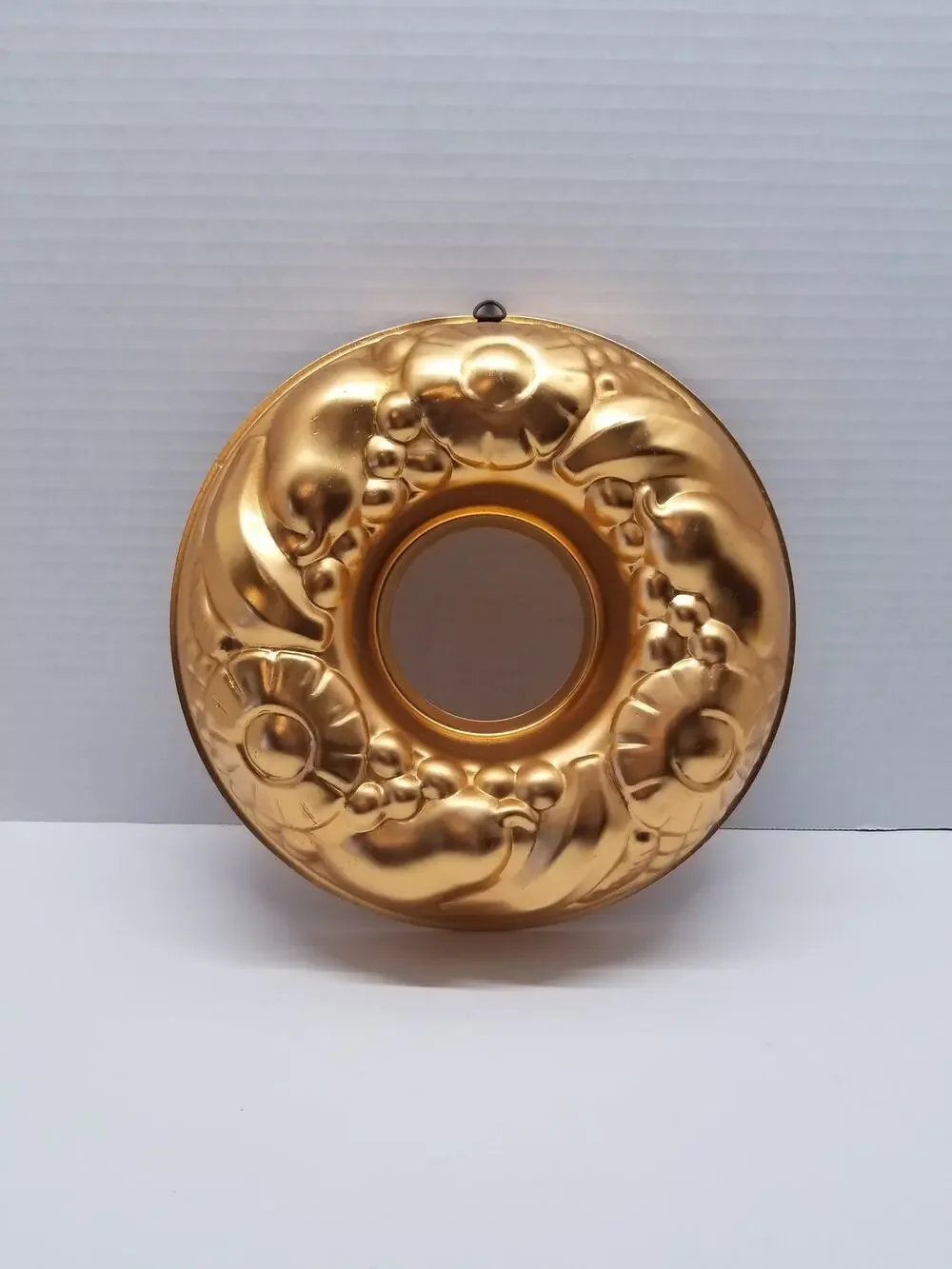 Copper Fruit Pattern Round Jello Mold